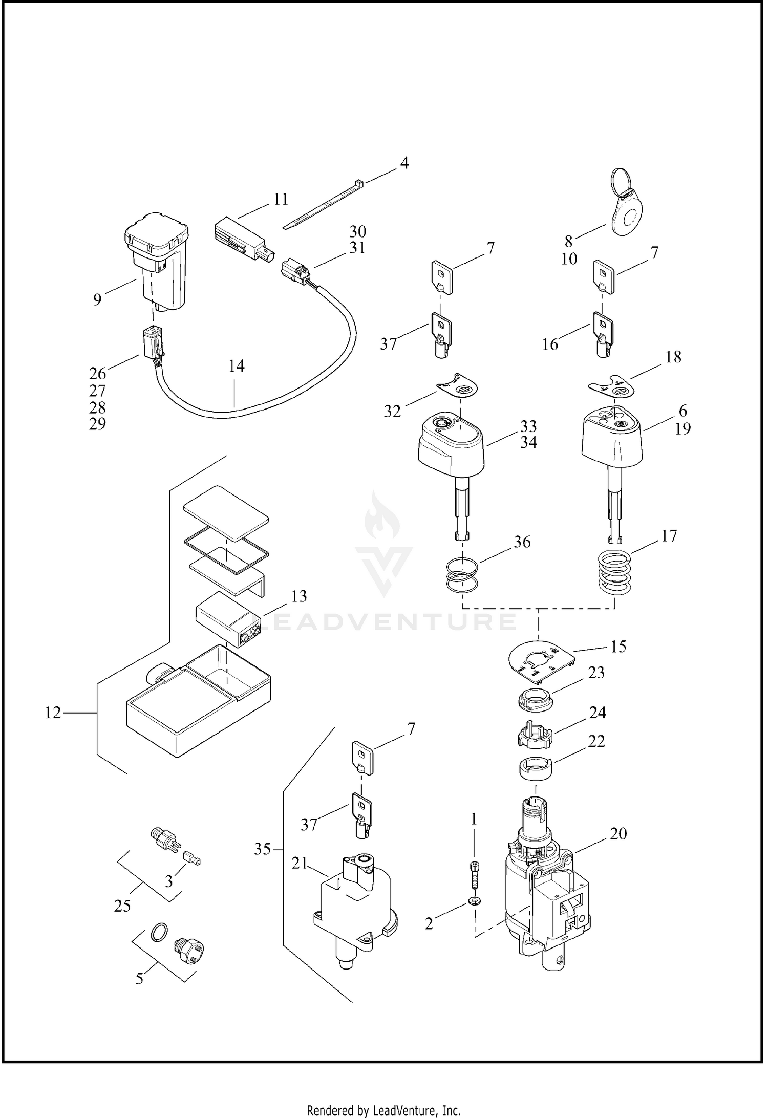 SWITCHES для Harley Davidson FLHR ANV 1FBM_ANV ROAD KING ANV 2013 г.  запчасти купить, цена - OEM.Partsimport