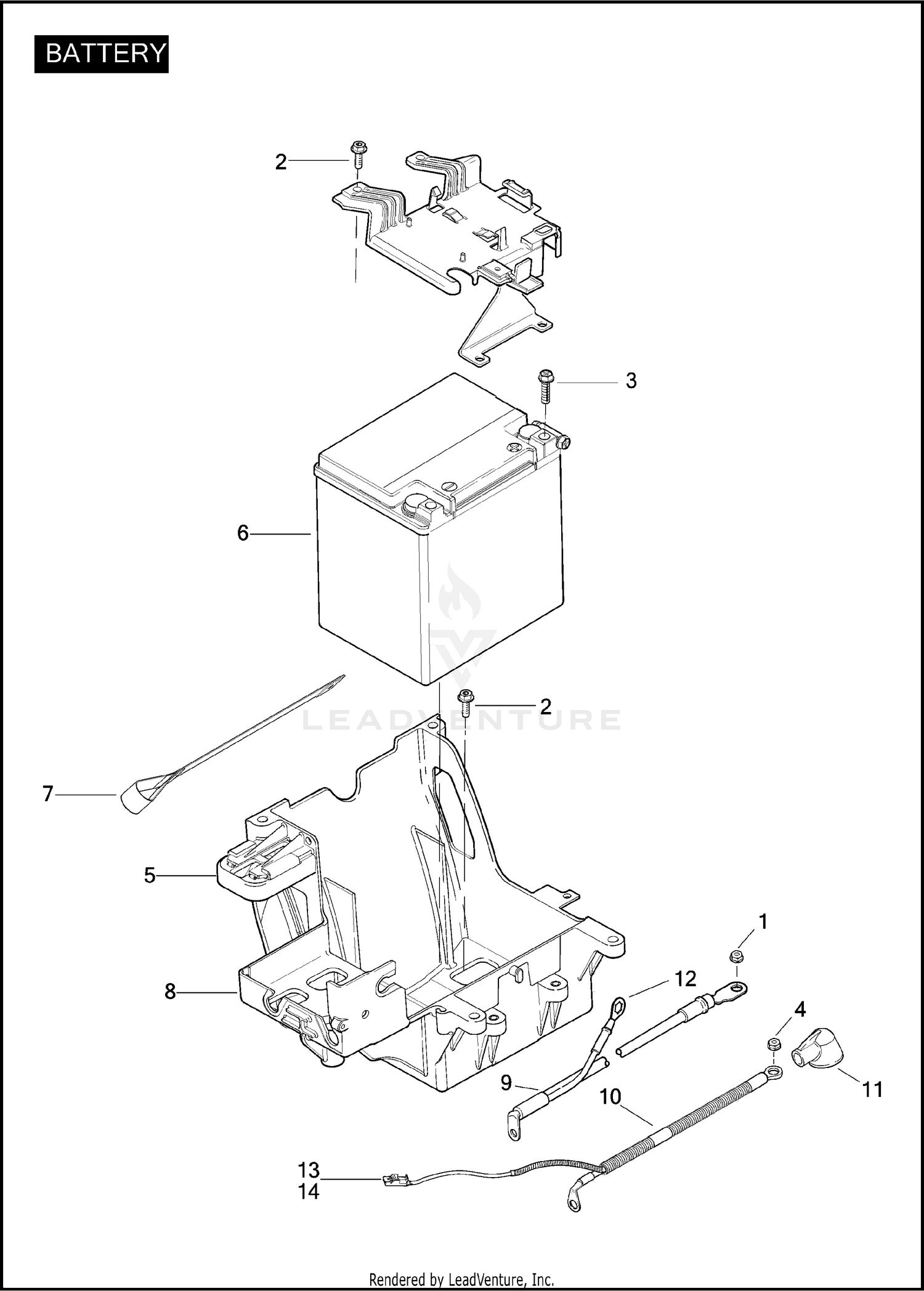 BATTERY для Harley Davidson FLTRXSE 1TC8 CVO ROAD GLIDE 2012 г