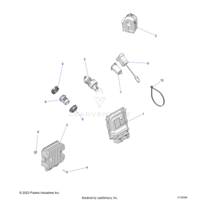 ELECTRICAL, SWITCHES, ECU and CONTROL MODULES - A25SLE95CF/FF/EF (C102594)