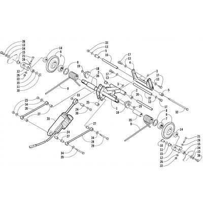 REAR SUSPENSION REAR ARM ASSEMBLY