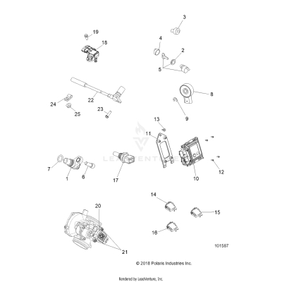 ELECTRICAL, SWITCHES, SENSORS and ECM - A19SHD57B9/E57BJ/E57BW (101587)