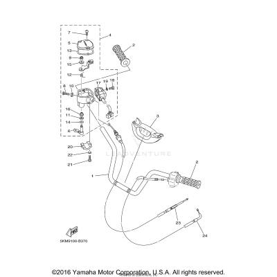 STEERING HANDLE CABLE