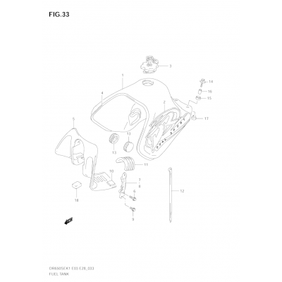 FUEL TANK (MODEL K1)