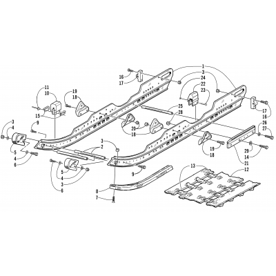 SLIDE RAIL AND TRACK ASSEMBLY