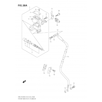 FRONT MASTER CYLINDER (RM-Z450 L1)