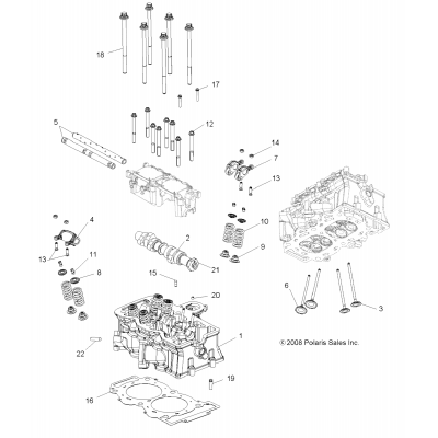 Engine, Cylinder Head, Cam & Valves