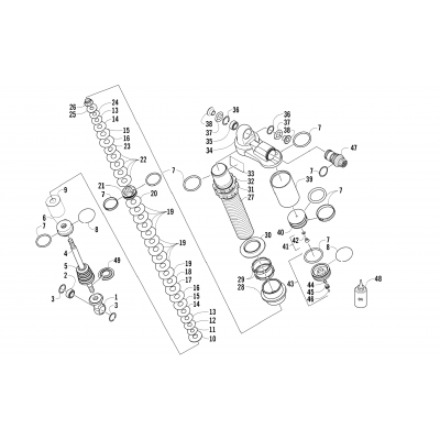 REAR SUSPENSION SHOCK ABSORBER