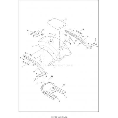 FENDERS AND SUPPORTS, REAR - FXBRS