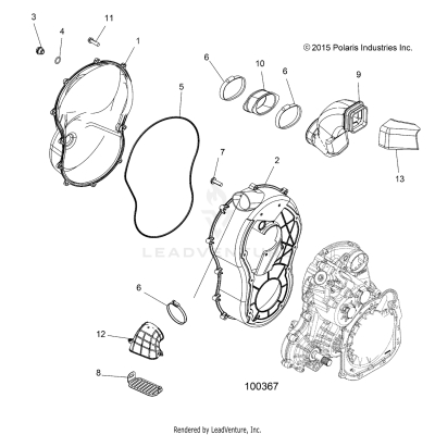BODY, CLUTCH COVER - A19SVS95CR/ER [100367]