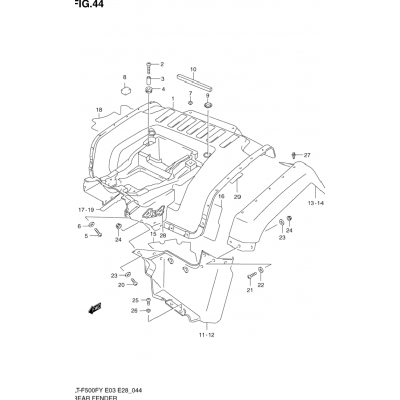 REAR FENDER (MODEL W)