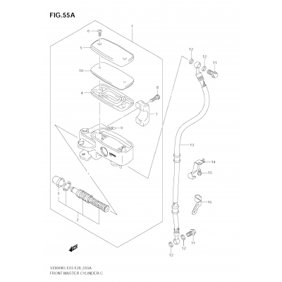 FRONT MASTER CYLINDER (MODEL K7/K8/K9)