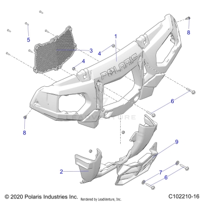 BODY, FRONT BUMPER and MOUNTING - A25SYE85AL (C102210-16)