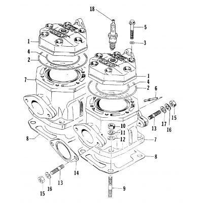 CYLINDER AND HEAD ASSEMBLY