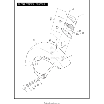 FRONT FENDER - FLSTSC/I