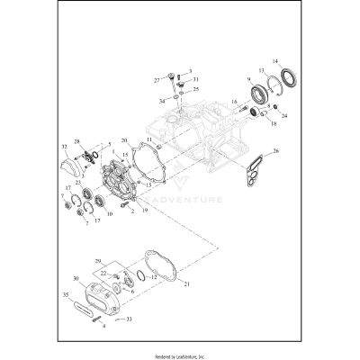 TRANSMISSION BEARINGS AND COVERS