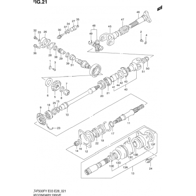 SECONDARY DRIVE (MODEL W/X/Y)