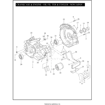 CRANKCASE & ENGINE - OIL FILTER & COOLER 110™ - NON JAPAN