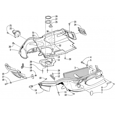 BELLY PAN AND FRONT BUMPER ASSEMBLY