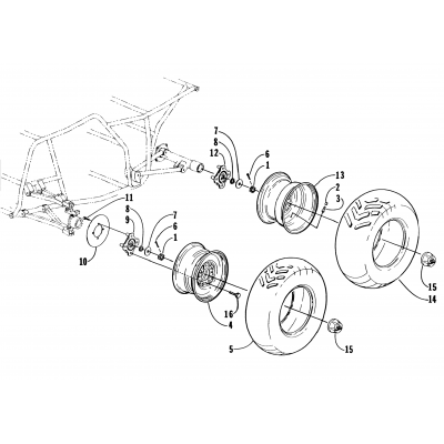 WHEEL AND TIRE ASSEMBLY