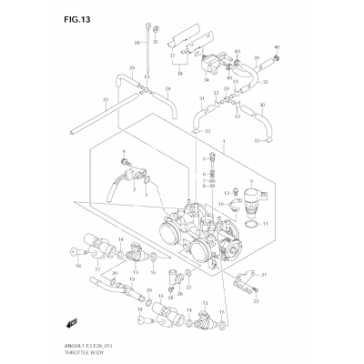 THROTTLE BODY (AN650 L1 E33)