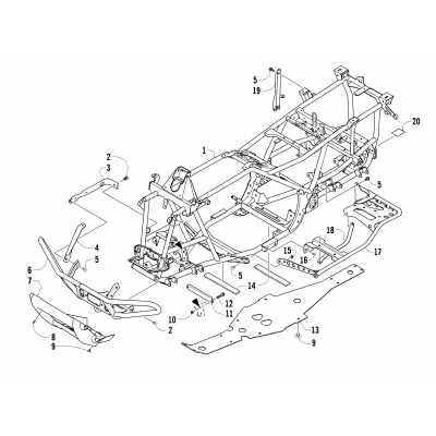 FRAME AND RELATED PARTS