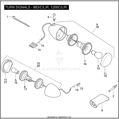 TURN SIGNALS - 883/C/L/R, 1200C/L/R