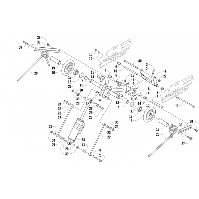 REAR SUSPENSION REAR ARM ASSEMBLY