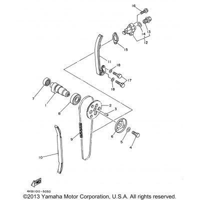 Camshaft. Chain