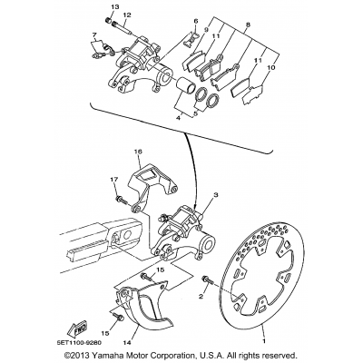 Rear Brake Caliper