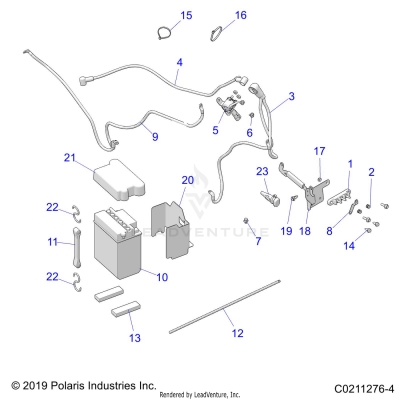 ELECTRICAL, BATTERY - A20SEA50A1/A5/CA1/CA5 (C0211276-4)