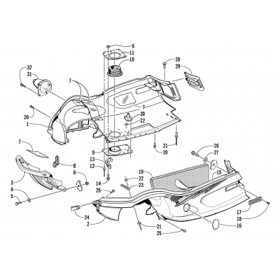 BELLY PAN AND FRONT BUMPER ASSEMBLY