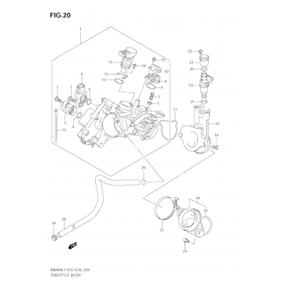 THROTTLE BODY (AN400ZA L1 E33)