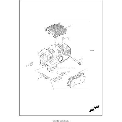 BRAKE CALIPER, FRONT