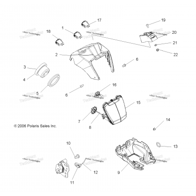 Headlight Pod & Speedometer