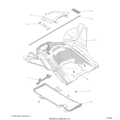 BODY, STORAGE, REAR - A25SGE95AT (C102768)
