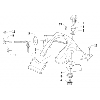 CONSOLE AND SWITCH ASSEMBLY