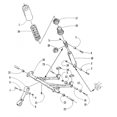 REAR SUSPENSION FRONT ARM ASSEMBLY