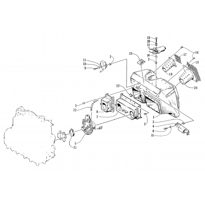 CARBURETOR AND AIR SILENCER ASSEMBLY