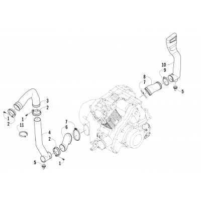 CASE/BELT COOLING ASSEMBLY