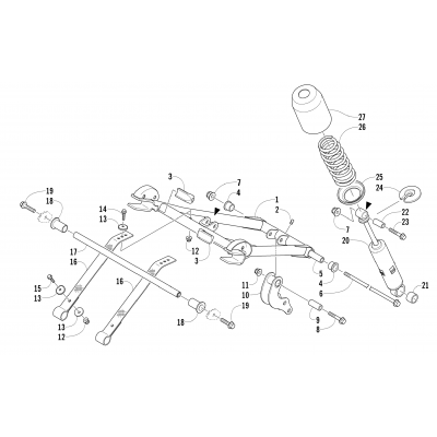 REAR SUSPENSION FRONT ARM ASSEMBLY