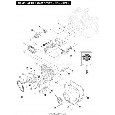 CAMSHAFTS & CAM COVER - NON JAPAN