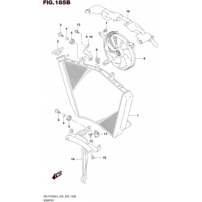 RADIATOR (GSX-R1000L5 E28)