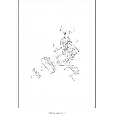 BRAKE CALIPER, REAR