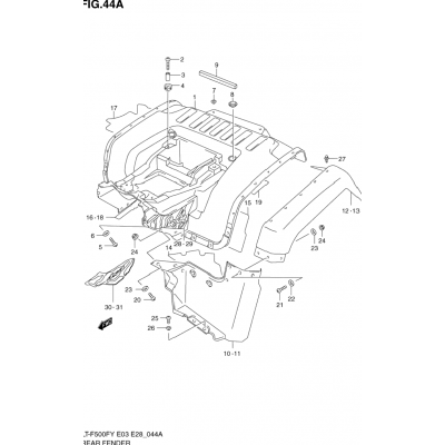 REAR FENDER (MODEL X/Y)