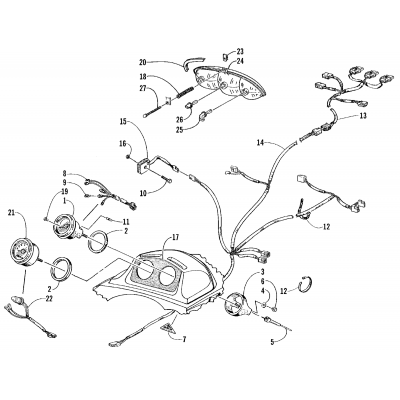 HEADLIGHT, INSTRUMENTS, AND WIRING ASSEMBLIES