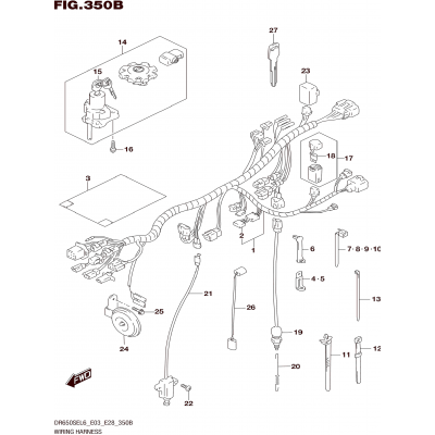 WIRING HARNESS (DR650SEL6 E28)