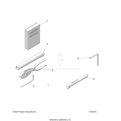 REFERENCE, TOOL KIT AND OWNERS MANUAL - A25SDE57P2 (C102704)