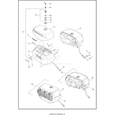 SADDLEBAGS - FLHCS, FLI