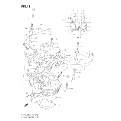 REAR CYLINDER HEAD (VL800  E33)