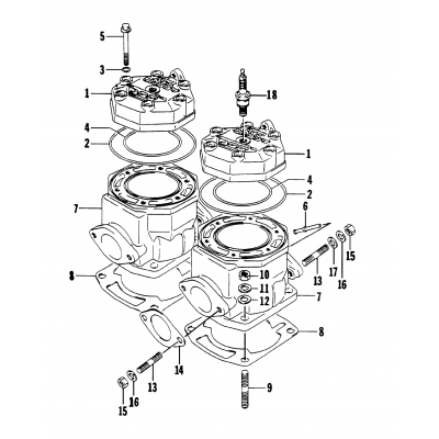 CYLINDER AND HEAD ASSEMBLY